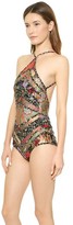 Thumbnail for your product : Zimmermann Trinity Chevron One Piece Swimsuit