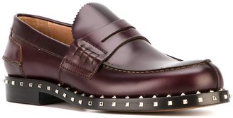 Valentino Garavani 14092 Valentino 'Rockstud' penny loafers - men - Leather/metal - 40