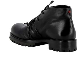 Halmanera Black Leather Ankle Boots