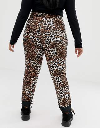ASOS 4505 Curve SKI mix and match pants in super slim fit in leopard print