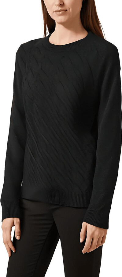 Womens Metallic Rayon Pullover Sweater