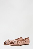 Thumbnail for your product : Dorothy Perkins Women's Blush Pearlene Laser Cut Out Ballerina Pump - 6