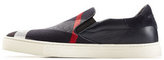 Thumbnail for your product : Burberry Check Print Slip-On Sneakers