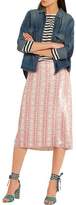 Thumbnail for your product : J.Crew Collection Sequined Silk-Georgette Midi Skirt