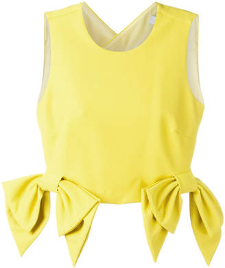 MSGM cropped bow detail top