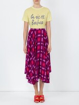Thumbnail for your product : Lhd Purple Plaid French Riviera Skirt Purple