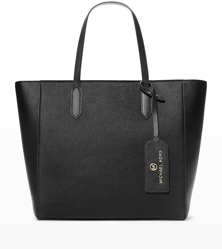 nouveau hamilton large logo metallic stripe satchel