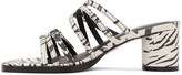 Thumbnail for your product : Justine Clenquet Black & White Jane Sandals