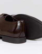 Thumbnail for your product : ASOS Wide Fit Brogue Shoes In Brown Faux Leather With Toe Detail