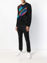 Thumbnail for your product : Versace crew neck logo sweater