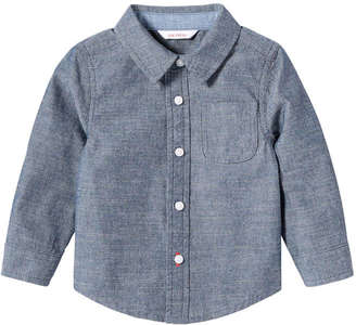 Joe Fresh Baby Boys’ Chambray Shirt, Blue (Size 3-6)