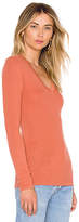 Thumbnail for your product : Enza Costa Rib Fitted U Neck Top