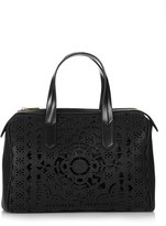 Thumbnail for your product : Topshop Lasercut Faux Leather Tote