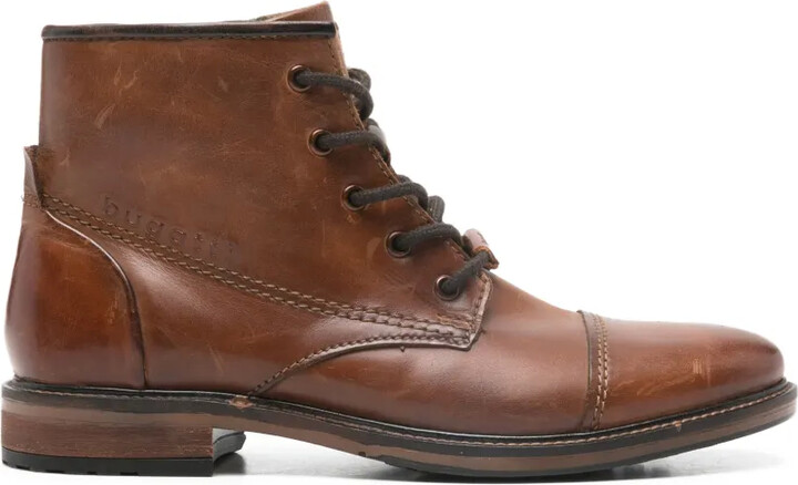 Bugatti Cap-Toe Lace-Up Desert Boots