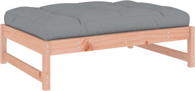 Garden Footstool, Anthracite Solid Pine Wood 47.2X31.5 In