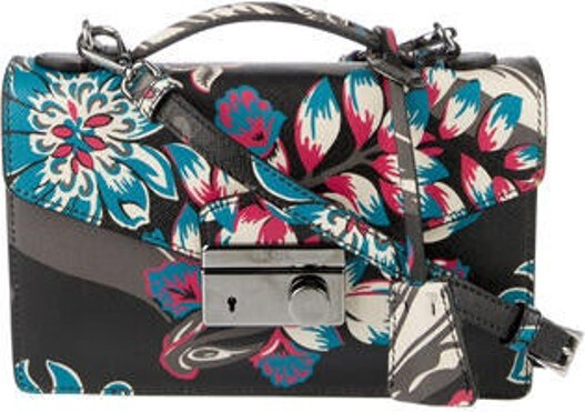 Prada Mini Saffiano Lux Floral Sound Bag - ShopStyle