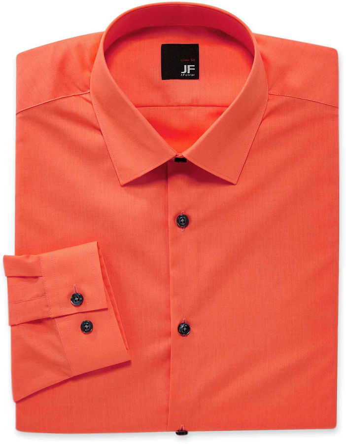 Jf J.Ferrar JF Easy-Care Solid Dress Shirt - Slim Fit - ShopStyle