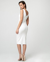 Thumbnail for your product : Le Château Ponte Pleated Sheath Dress