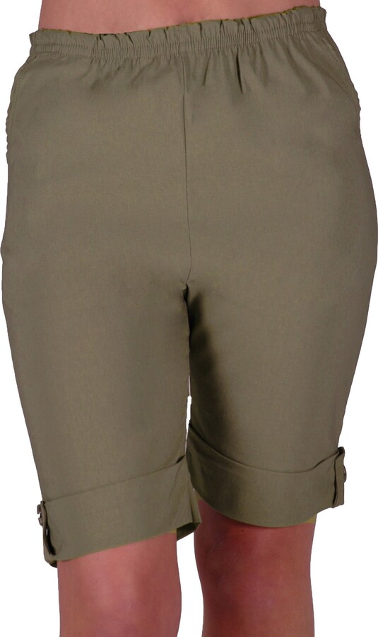 Eyecatch ETA Womens Elasticized Flexi Stretch Ladies Shorts Plus