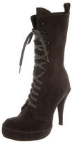 Thumbnail for your product : Pedro Garcia Suede Platform Ankle Boots