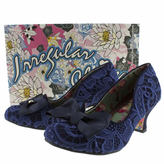 Thumbnail for your product : Irregular Choice womens navy fancy free bow court low heels