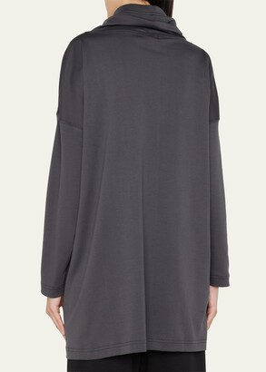 eskandar One-Pocket Angle-To-Front Monks Top (Long Length)