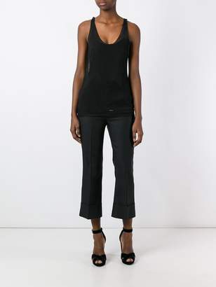 DSQUARED2 cropped tailored flare trousers