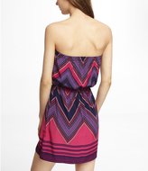 Thumbnail for your product : Express Purple Scarf Print Tube Dress