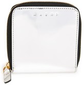 Thumbnail for your product : Marni Metallic Leather French Wallet