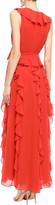 Thumbnail for your product : Diane von Furstenberg Ruffled Georgette Maxi Wrap Dress