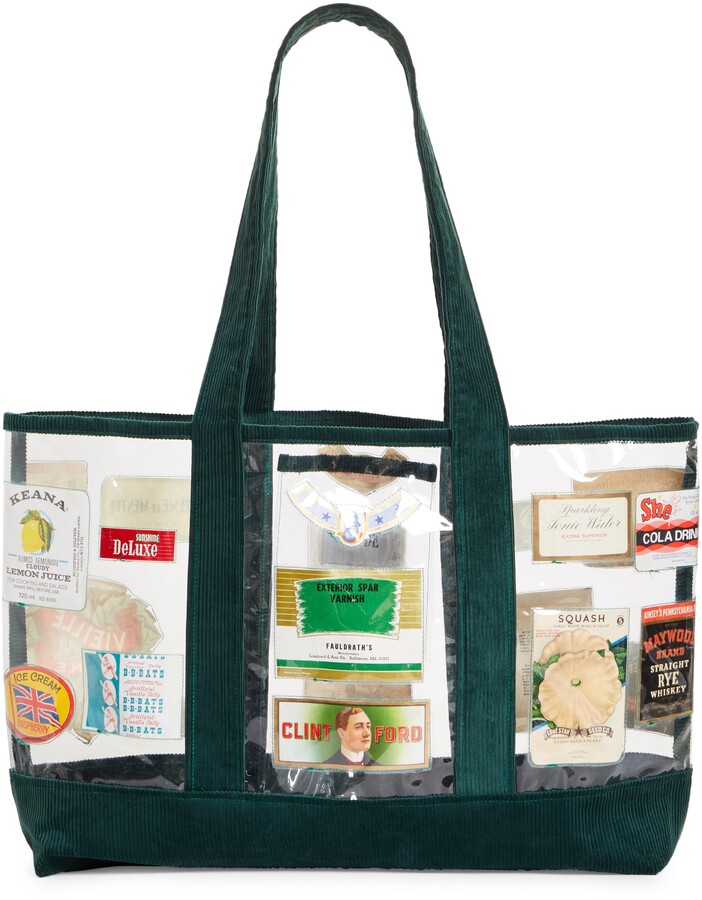clear designer totes