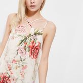 Thumbnail for your product : River Island Womens Petite white floral print slip dress