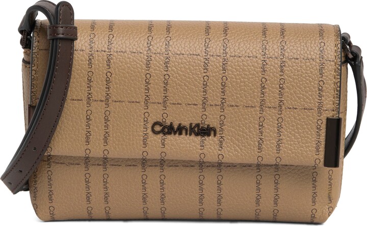 Calvin Klein Sculpted Monogram Top Handle Shoulder Bag - ShopStyle