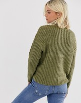 Thumbnail for your product : Pieces Susan long sleeve high neck jumper
