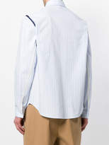 Thumbnail for your product : Cédric Charlier contrast-insert striped shirt