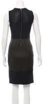 Thumbnail for your product : A.L.C. Curil Sleeveless Leather-Accented Dress w/ Tags