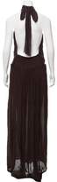 Thumbnail for your product : Saint Laurent Chiffon Halter Dress