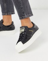 Thumbnail for your product : adidas Superstar Bold sneakers in black