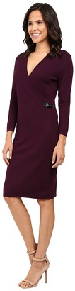 Calvin Klein Long Sleeve Mock Wrap Sweater Dress CD6W1642