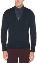 Thumbnail for your product : Perry Ellis Solid Tipped Cardigan