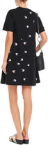 Thumbnail for your product : McQ Paneled Printed Cotton-jersey Mini Dress