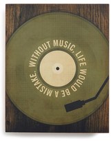 Thumbnail for your product : Nordstrom LUCIUS DESIGNS 'Without Music?' Wooden Wall Art