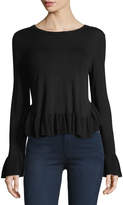 Thumbnail for your product : Joie Iona Crewneck Trumpet-Sleeve Sweater