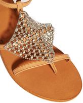Thumbnail for your product : ASOS FLOOD LIGHT Leather Flat Sandals