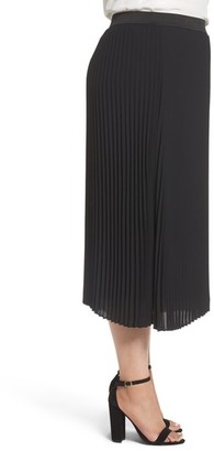 Sejour Plus Size Women's Pleated Midi Skirt