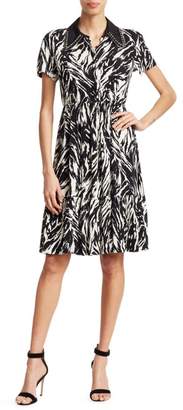 No.21 Embellished Zebra Print Dress
