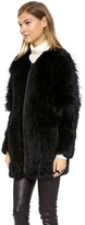 Thumbnail for your product : Elizabeth and James Tarra Solid Fur Coat