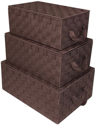 Sorbus Woven Storage Basket - Set of 3