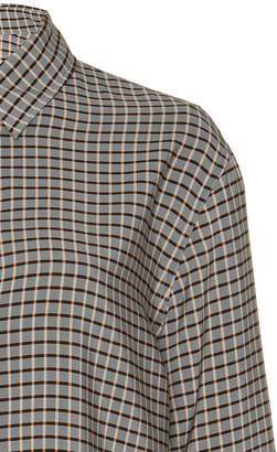 Joseph Bold Silk Plaid Button-Down Shirt