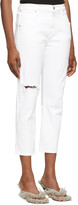 Thumbnail for your product : Citizens of Humanity White Emerson Crop Slim Boyfriend Jeans